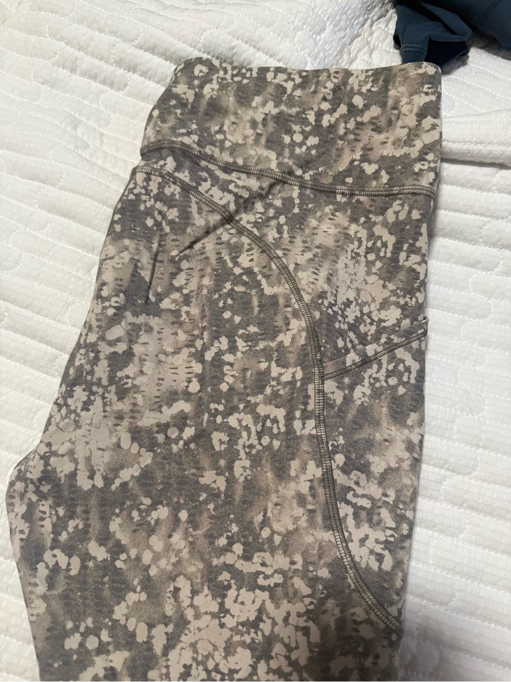 Lululemon Neutral Speckled Leggings - Taupe & Gray